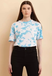Neha Collection Women Trendy Half Sleeve Printed T-shirt - White, XL