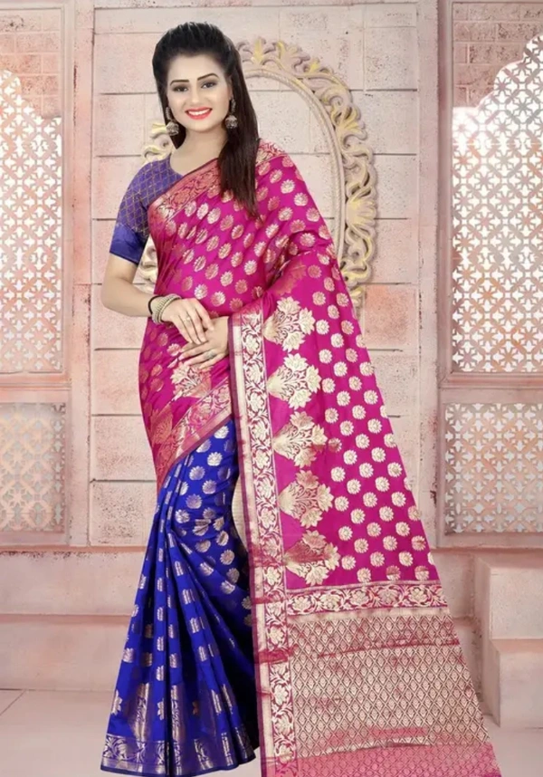 Banarasi Silk Women Pretty Banarasi Silk Saree