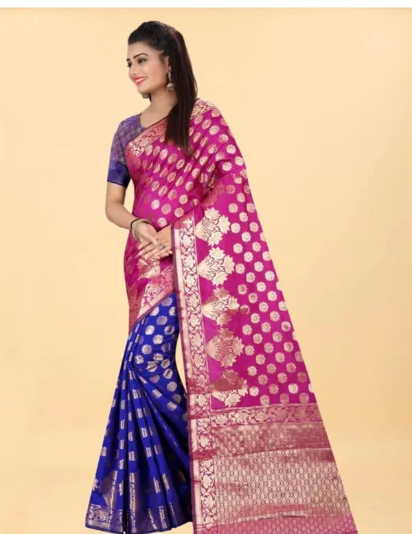Banarasi Silk Women Pretty Banarasi Silk Saree