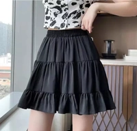 Neha Collection Women Beautiful Mini Black Skirt - Black, 38