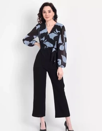 Neha Collection Pretty Fabulous Women Jumpsuit - Aqua Blue, L