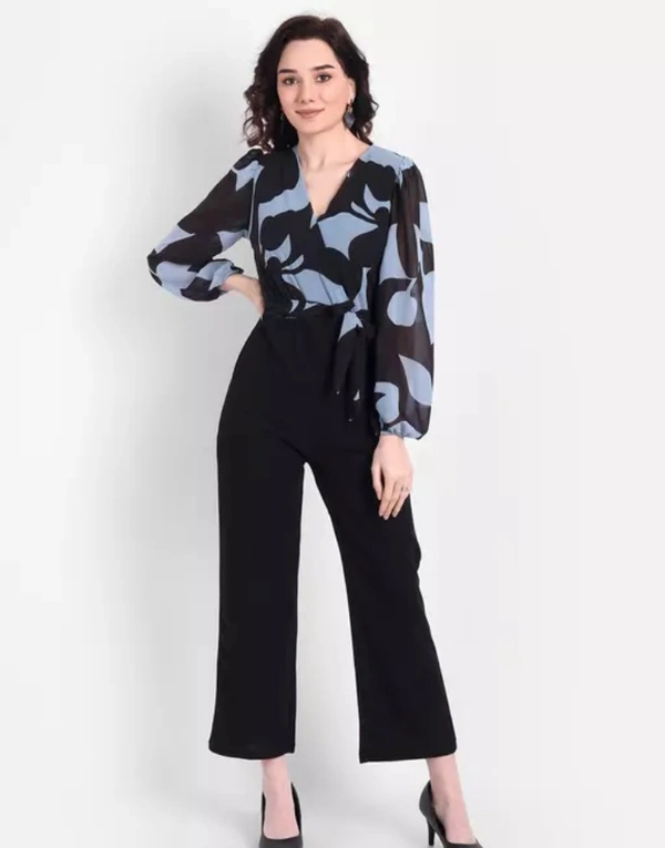 Neha Collection Pretty Fabulous Women Jumpsuit - Aqua Blue, L