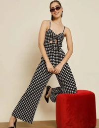 Neha Collection Trendy Jumpsuit For Women - Black, M