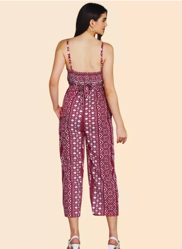 Neha Collection Fancy Designer Jumpsuit For Women - Red, XL