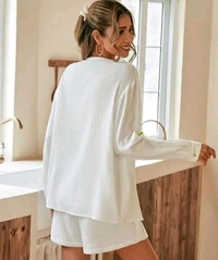 Zara STYLISH WOMEN SHORTS JUMPSUIT - White, XXL