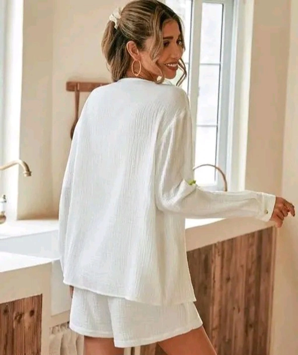 Zara STYLISH WOMEN SHORTS JUMPSUIT - White, XXL