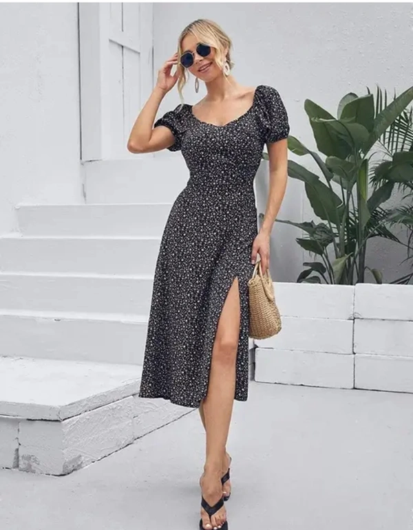 Neha Collection Comfy Sensational Women Dresses - Black, S