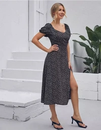 Neha Collection Comfy Sensational Women Dresses - Black, L