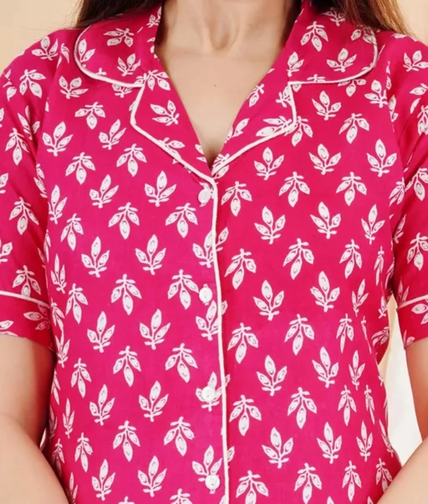 Neha Collection Trendy Comfortable Night Suit For Women And Girls - Pink, XXL