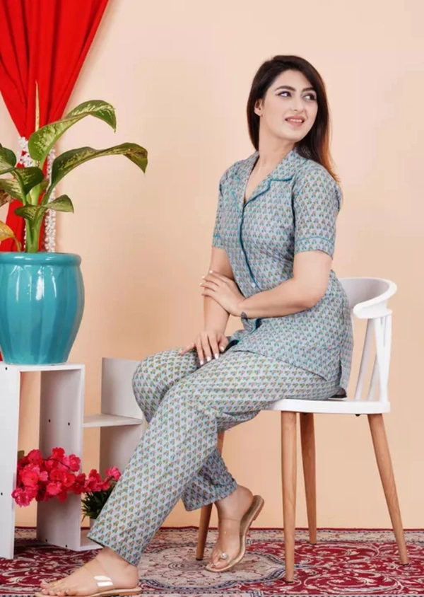 Neha Collection Trendy Comfortable Night Suit For Women And Girls - Gray, XL