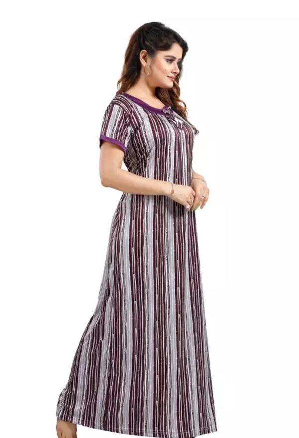 Neha Collection Women's Trendy Nighty - Free Size, Lilac