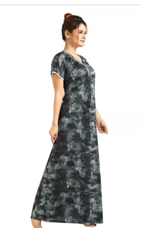 Neha Collection Women's Nighty Half Sleeve - Free Size, Mine Shaft