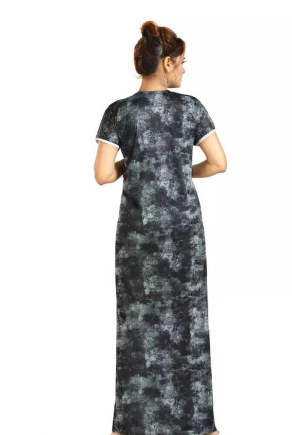 Neha Collection Women's Nighty Half Sleeve - Free Size, Mine Shaft