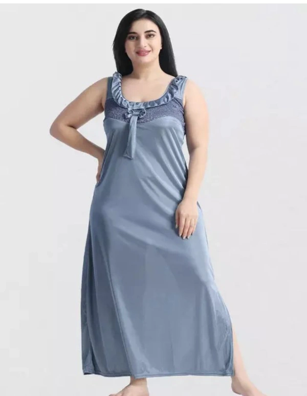 Neha Collection Women's Stylish Nighty - Gray, M
