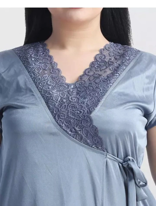 Neha Collection Women's Stylish Nighty - Gray, M
