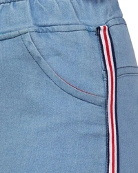 Neha Collection  Side Striped Light Blue Jogger Jeans for Women - 42