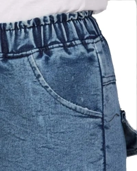 Neha Collection  Cargo Jogger Jeans for Women - Eastern Blue, 38