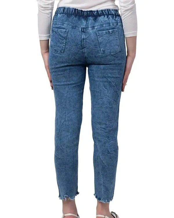 Neha Collection Bottom Pearl Blue Jogger Jeans for Women - Curious Blue, 32