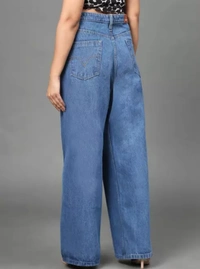 Neha Collection Women's High Rise Non-Stretchable Denim Jeans - 28