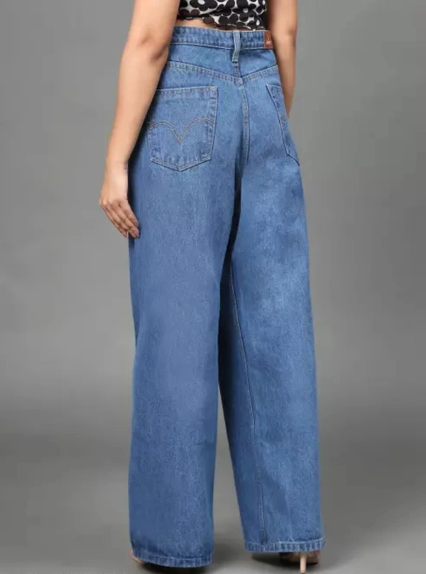 Neha Collection Women's High Rise Non-Stretchable Denim Jeans - 28