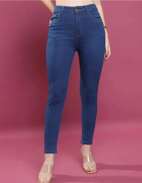Neha Collection Women's Heavy Fit Skinny  Jeans - Blue, 26