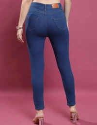 Neha Collection Women's Heavy Fit Skinny  Jeans - Blue, 26
