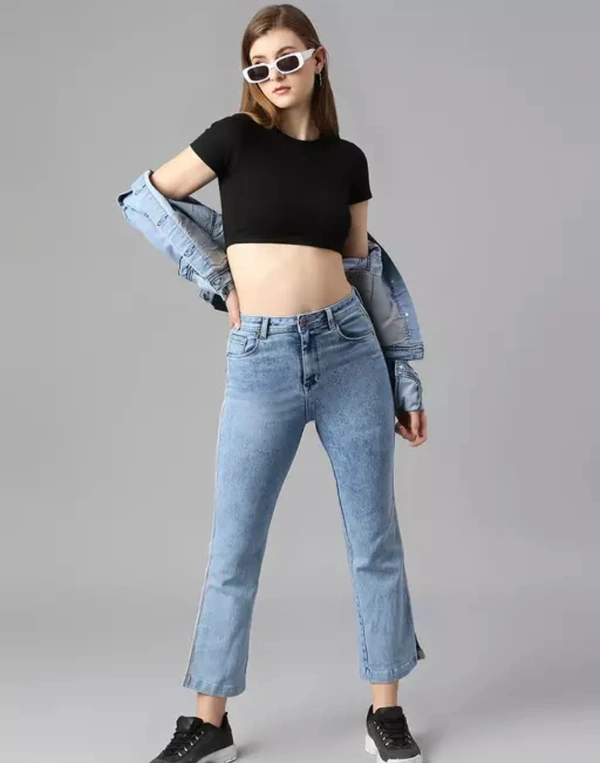 Neha Collection Women's High Rise Jeans - Blue, 28