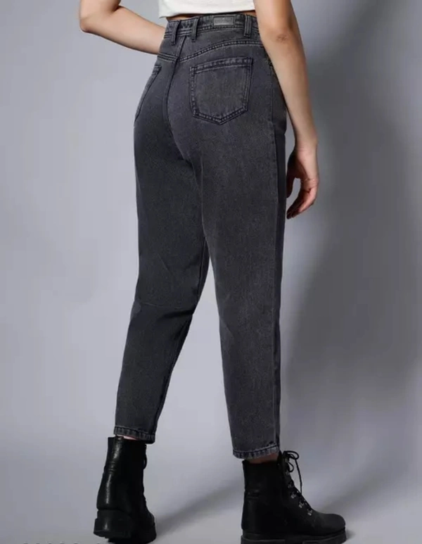 Neha Collection Women's High Rise Slash Knee Jeans - Black, 32