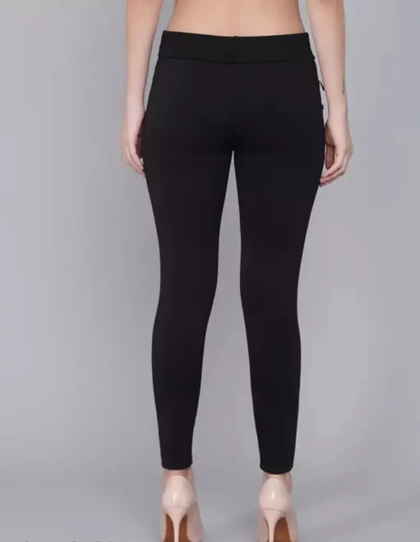 Neha Collection Adore Wear Stylish Stretchable Jeggings For Women - Black, 26