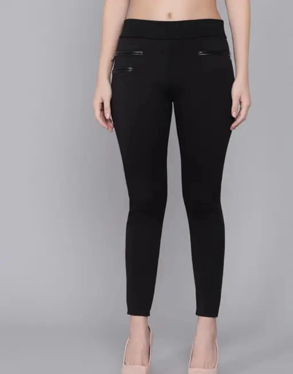 Neha Collection Adore Wear Stylish Stretchable Jeggings For Women - Black, 32