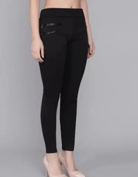 Neha Collection Adore Wear Stylish Stretchable Jeggings For Women - Black, 32