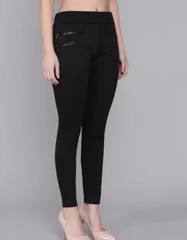 Neha Collection Adore Wear Stylish Stretchable Jeggings For Women - Black, 32