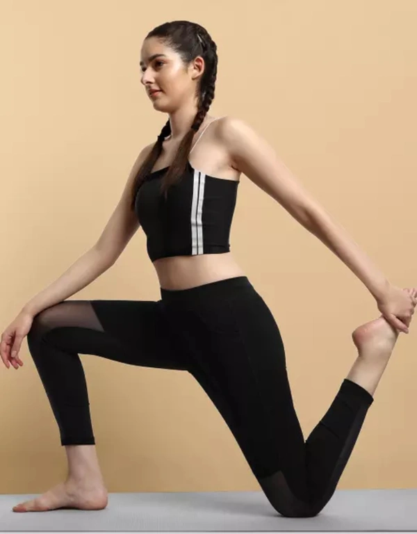 Neha Collection Women's Gym & Yoga Classy Look Track Pant - Black, 24