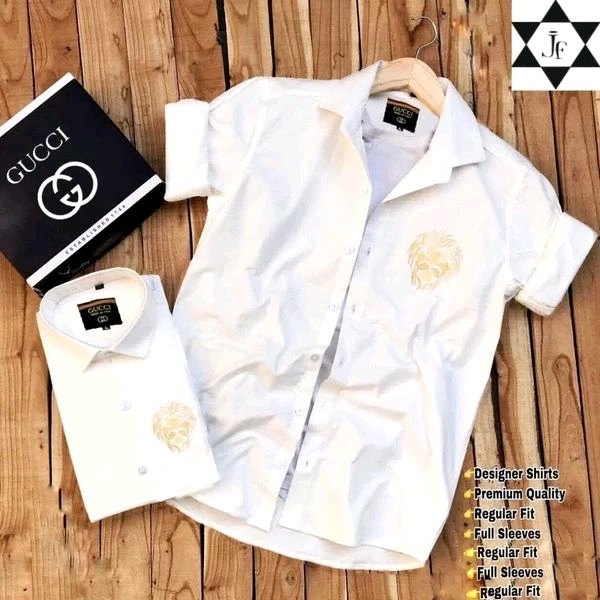 Gucci Men's Premium Twill Cotton Formal Shirt - XL