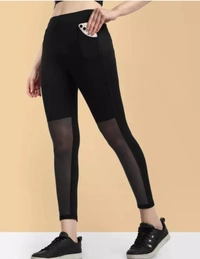 Neha Collection Women's Gym & Yoga Classy Look Track Pant - Black, 42