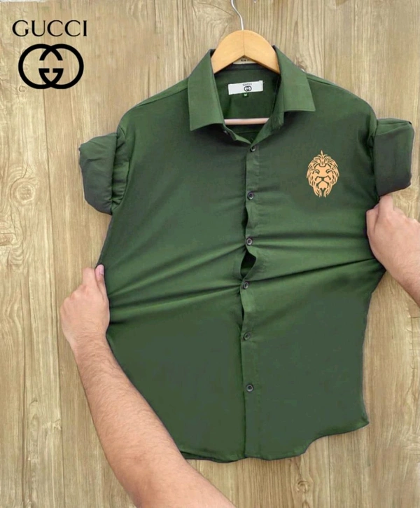 Gucci Designer Lycra Fabric Shirt – Premium Quality & Perfect Fit - XL