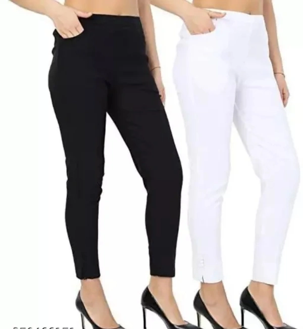 Neha Collection Women's Pocket Jeggings - Black, Free Size