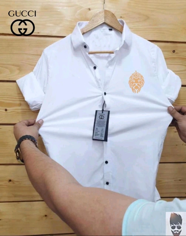 Gucci Designer Lycra Fabric Shirt – Premium Quality & Perfect Fit - XXL