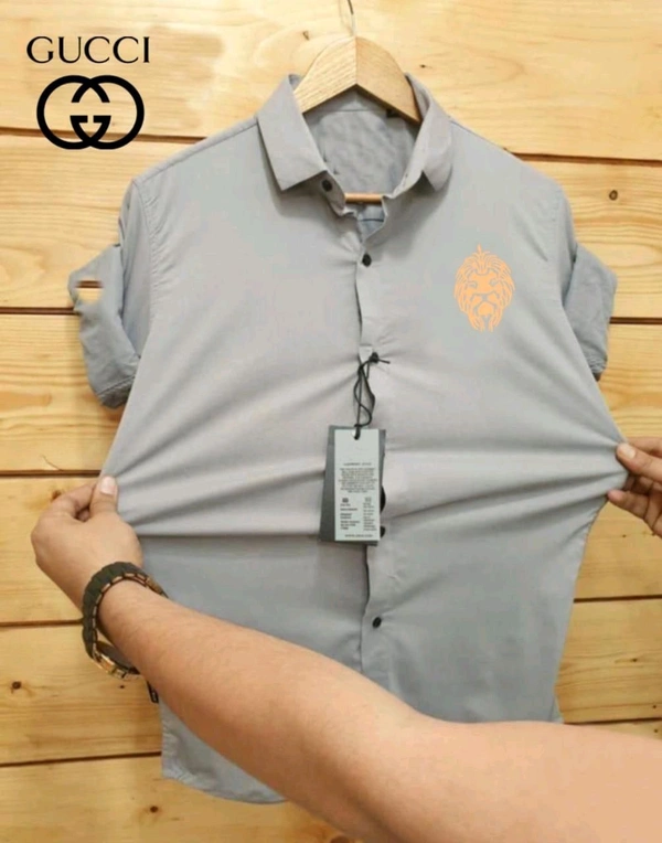 Gucci Designer Lycra Fabric Shirt – Premium Quality & Perfect Fit - XXL
