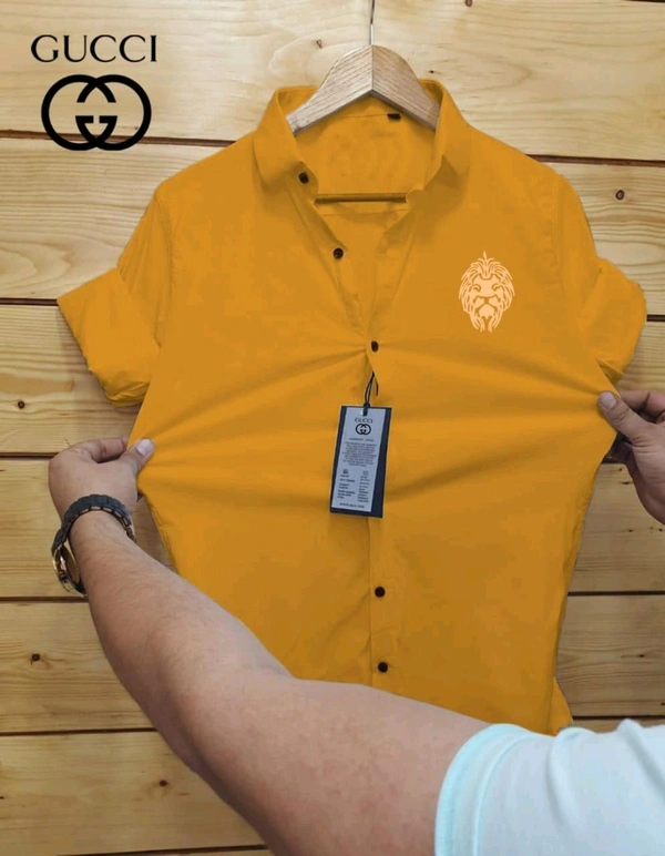 Gucci Designer Lycra Fabric Shirt – Premium Quality & Perfect Fit - L