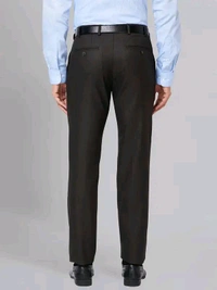 Dolly Fashion  Men Brown Slim Fit Solid Polyester Blend Trouser - 28