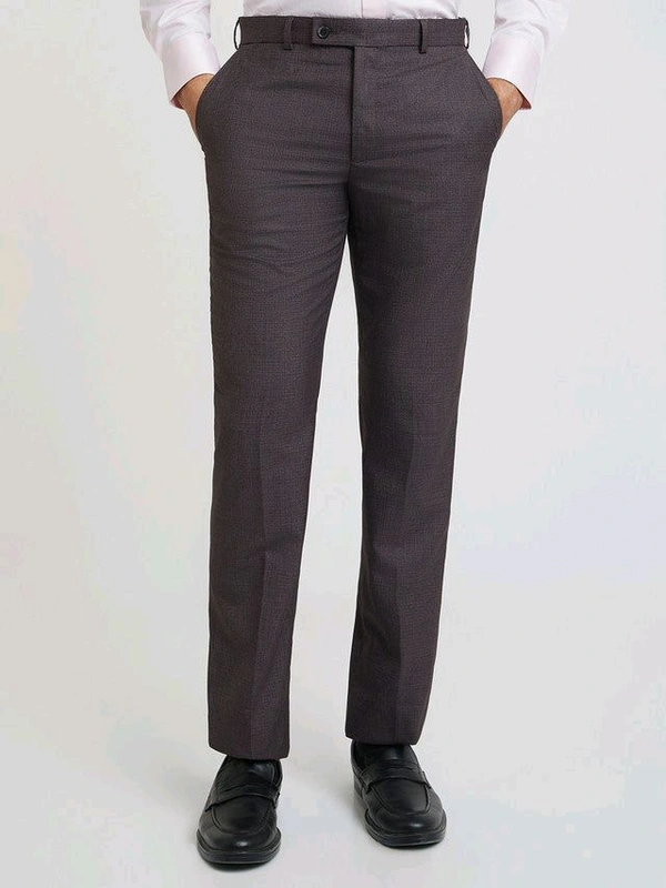 Dolly Fashion  Purple Solid Regular Fit Polyester Blend Trouser - 30