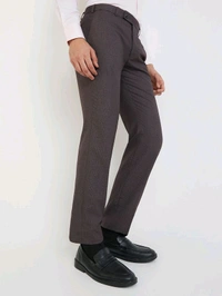 Dolly Fashion  Purple Solid Regular Fit Polyester Blend Trouser - 30
