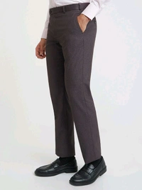 Dolly Fashion  Purple Solid Regular Fit Polyester Blend Trouser - 30