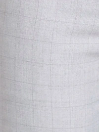 Dolly Fashion  Men Grey Smart Fit Checks Polyester Blend Trouser - 30