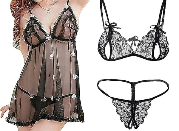 Baby Doll Night Dress - L