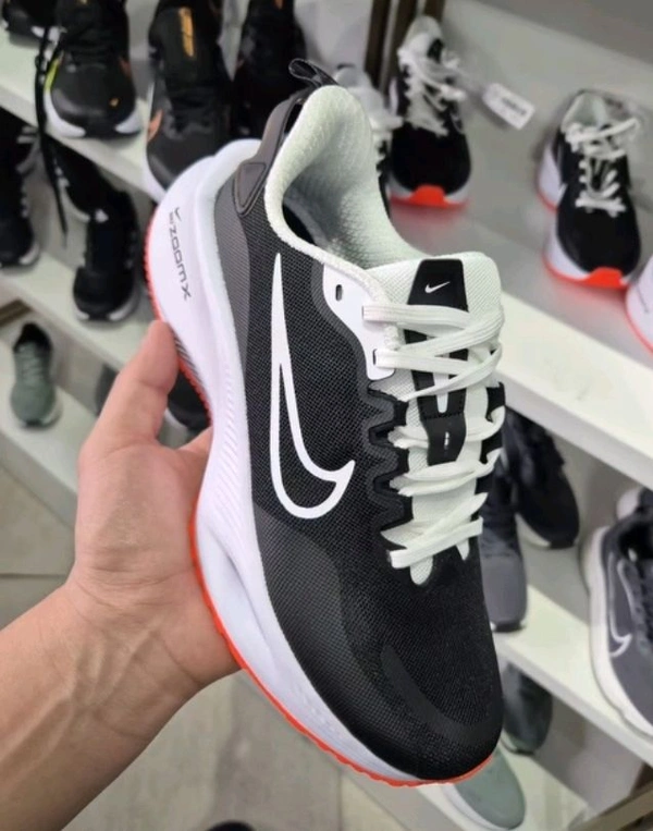 Nike Men's Black & White Sports Running Shoes – Lightweight & Comfortable - IND8