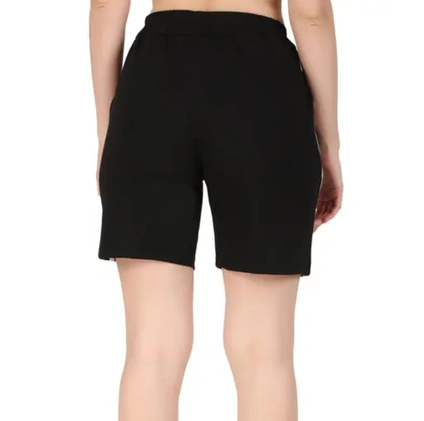 Neha Collection Trendy Shorts For Women ( Pack Of 2) - Black, L