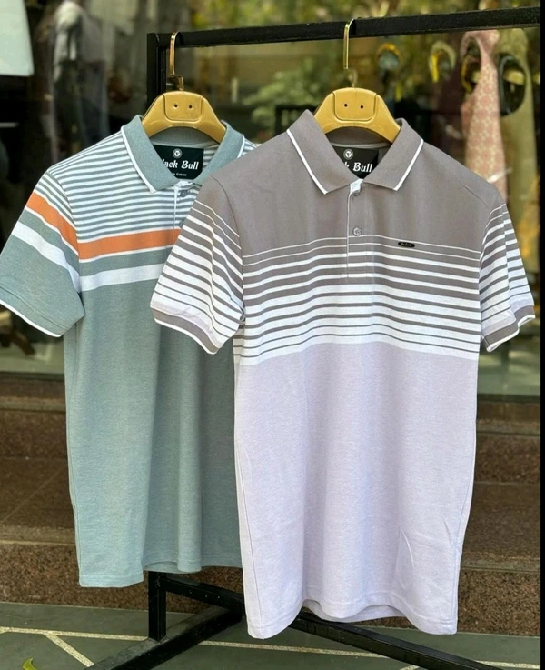 Men’s Striped Polo T-Shirt - Pack of 2 - XL