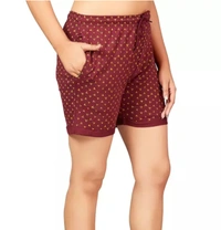 Neha Collection  Women's Cotton Shorts - Teal, XL